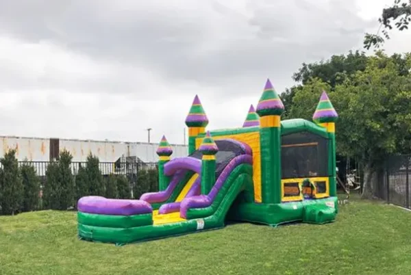 Amazon River Combo  DOUBLE LANE Slides (15' H x 31' L x 13' W)