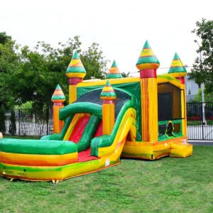 Fiesta Combo DOUBLE LANE Slides (15' H x 31' L x 13' W)