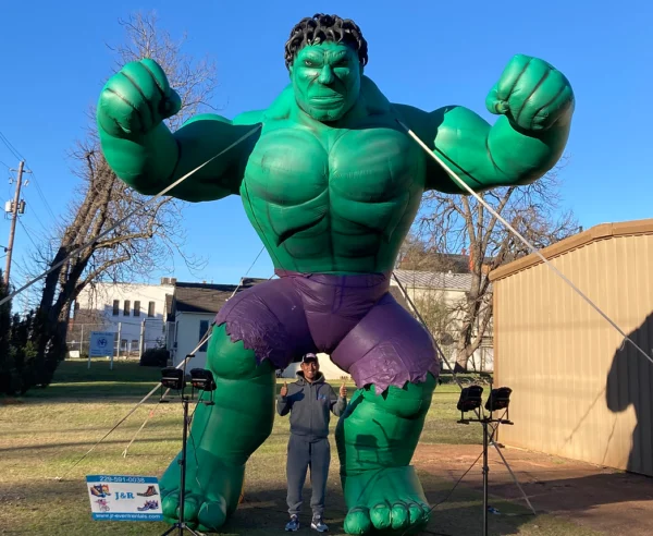 GIANT GREEN MAN (25' H x 5' L x 12' W)