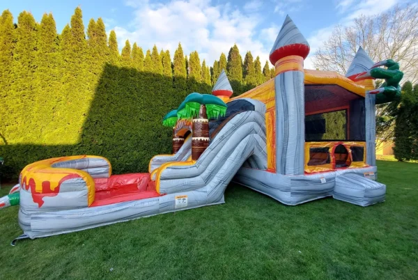 T-Rex Combo  DOUBLE LANE Slides (15' H x 31' L x 13' W)
