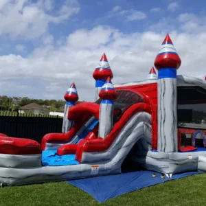 Titanium Combo  DOUBLE LANE Slides (15' H x 31' L x 13' W)