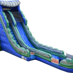24 FT THE CLIFFHANGER w/ Slip N Slide Lanes (24' H x 42' L x 20' W)