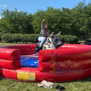 Mechanical bull 18ft L x 18ft W x 9.25ft H