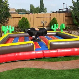 Mechanical bull 18ft L x 18ft W x 9.25ft H