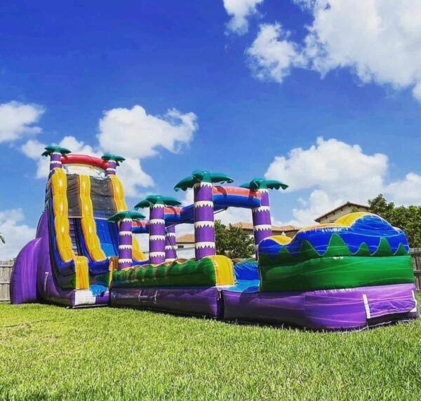 18 FT MEGA Waterslide (25’ H x 45’L x 14’W)